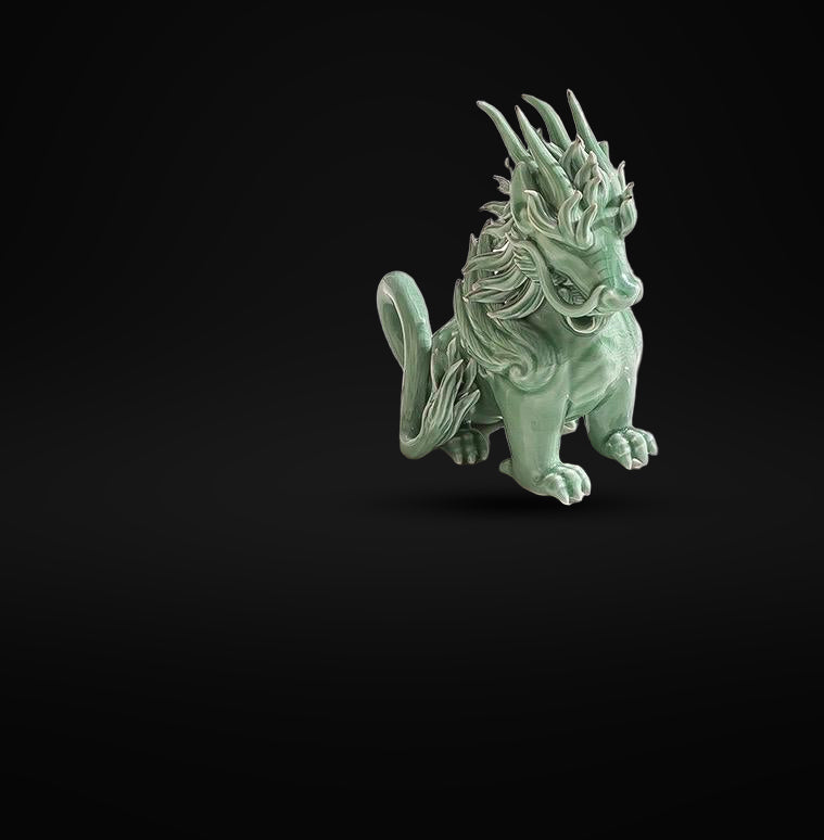 Funny Pixiu Qilin Tea Pet Jingdezhen Ceramic, Quirky Feng Shui Decor, Cute Kylin Tea Companion, Good Luck Wealth Wealth Charm Office Gift