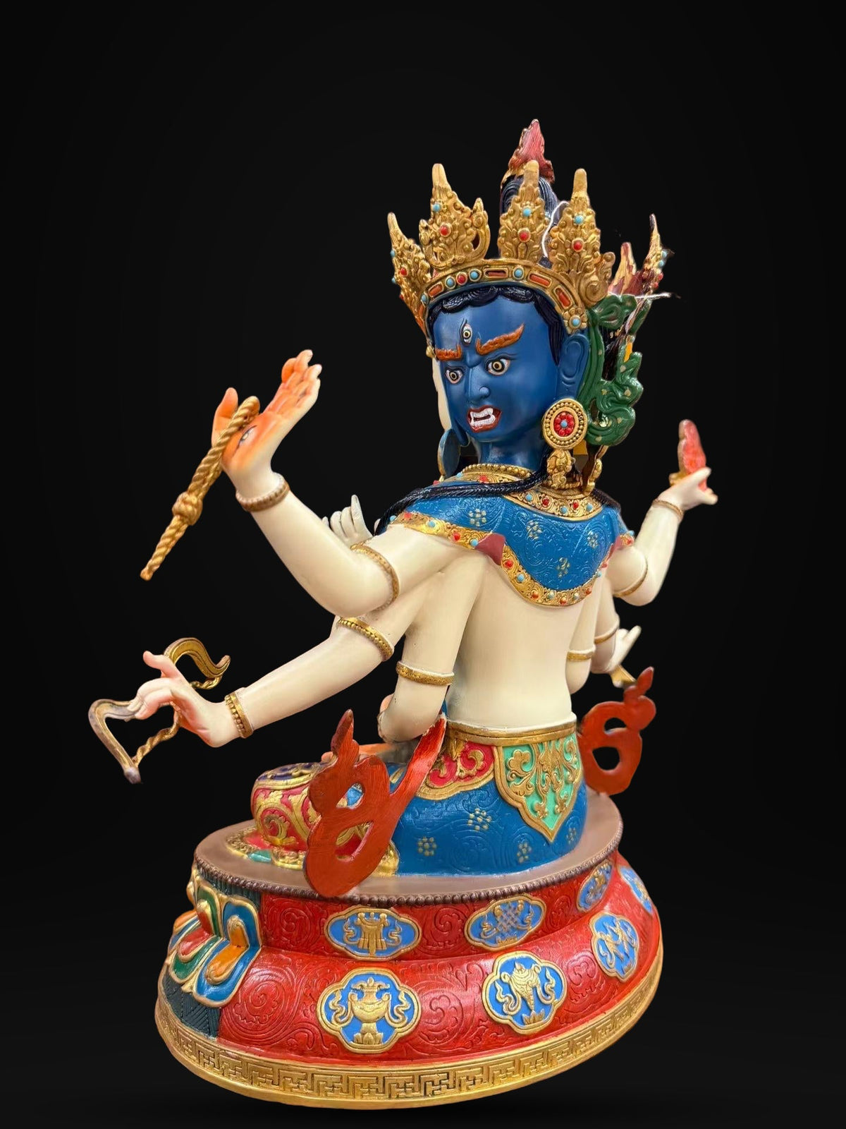 Handcrafted Ushnishavijaya (Namgyalma) Statue – Tibetan Buddhist Long Life Goddess | Copper Buddhist Altar Statue | Meditation Shrine Deco