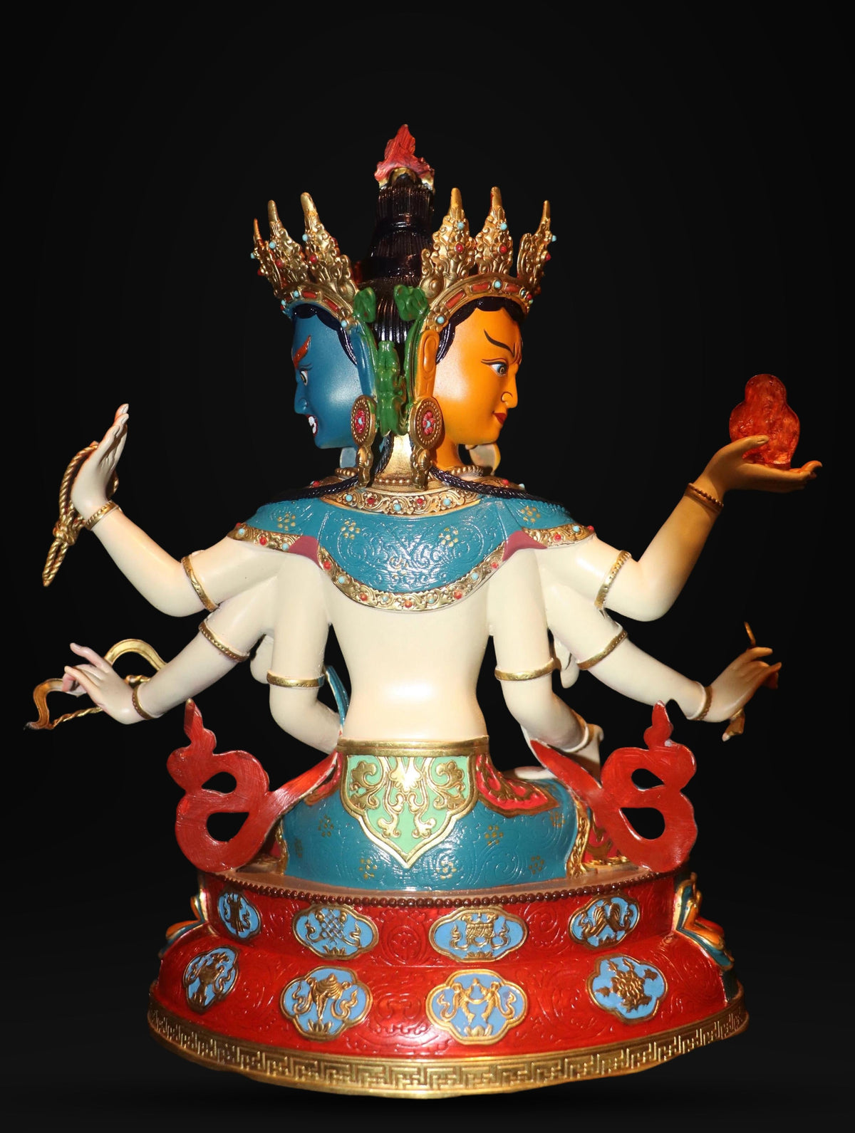 Handcrafted Ushnishavijaya (Namgyalma) Statue – Tibetan Buddhist Long Life Goddess | Copper Buddhist Altar Statue | Meditation Shrine Deco