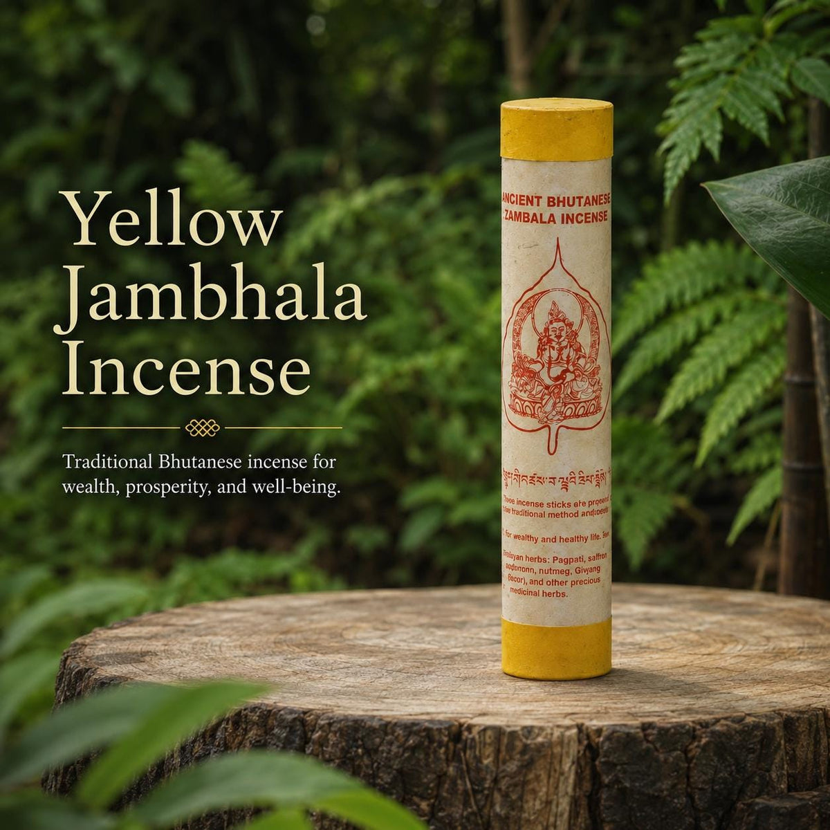Traditional Bhutanese Medicine Buddha Incense | Natural Herbal Incense | Handmade Buddhist Meditation Incense | 30 Sticks