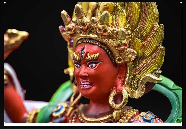 Vajravarahi Statue – Hand-Painted Copper Buddhist Statue | Tibetan Altar Décor