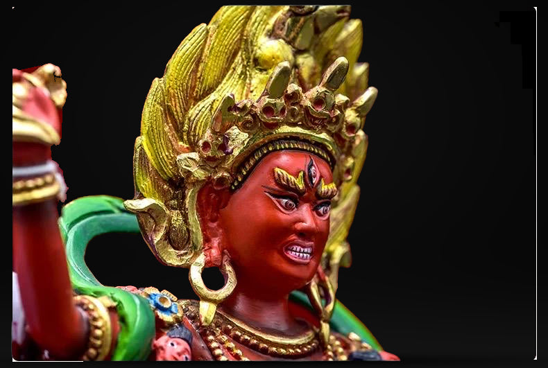 Vajravarahi Statue – Hand-Painted Copper Buddhist Statue | Tibetan Altar Décor
