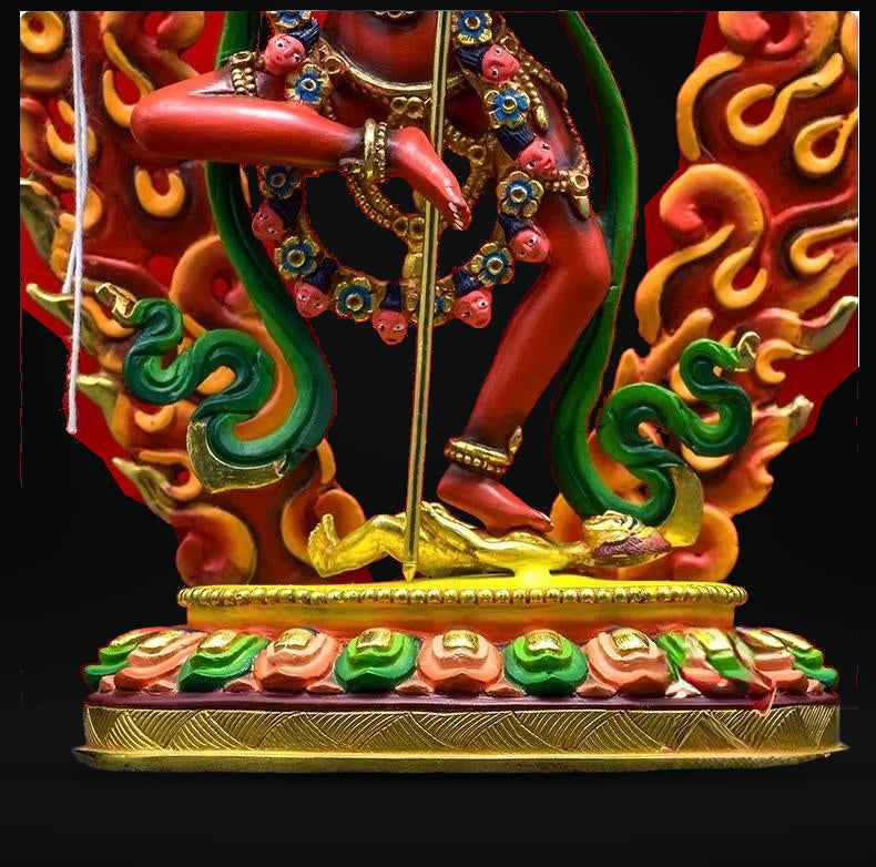 Vajravarahi Statue – Hand-Painted Copper Buddhist Statue | Tibetan Altar Décor