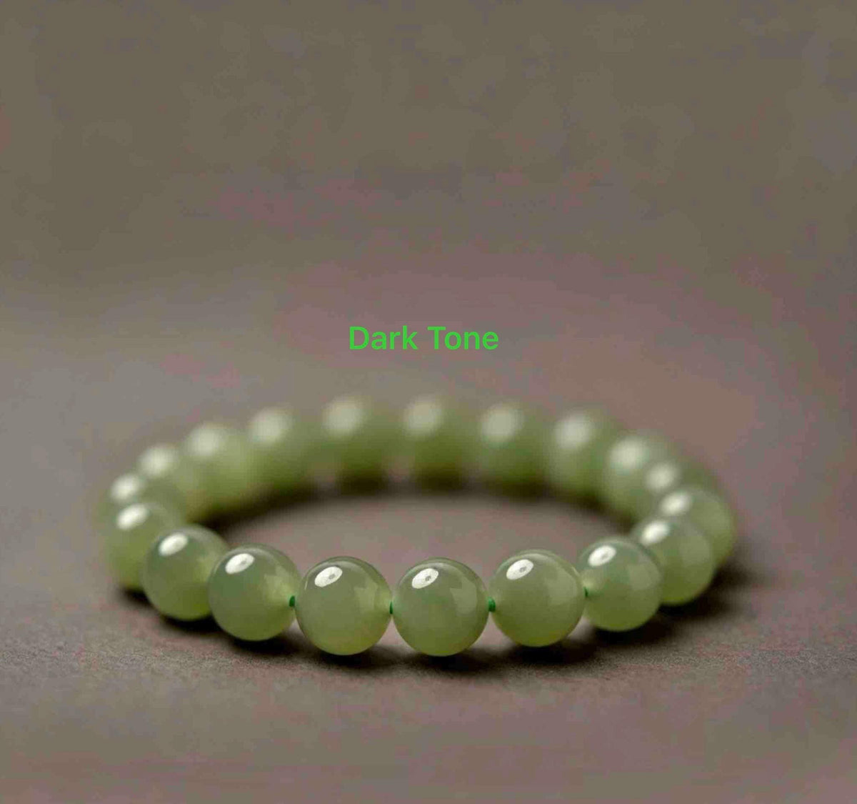Natural Nephrite Jade Bracelet Green Jade Bead Bracelet Spinach Green Jade Stackable Gemstone Jewelry Gift for Her