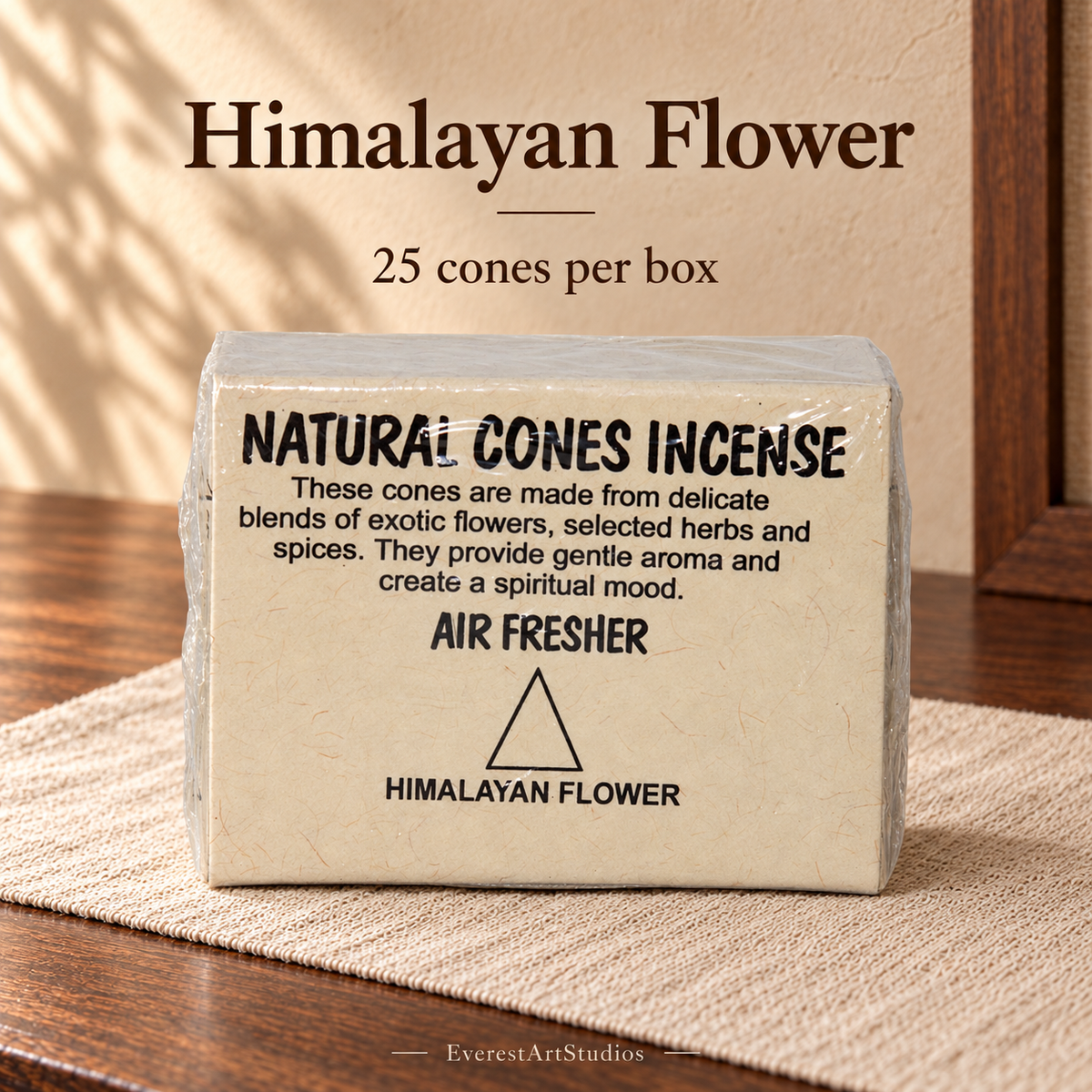 PTSX-TB623329877955-14 | Himalayan Flower | Source-matched incense packaging