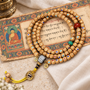 Inlaid Xingyue Bodhi Tibetan mala — full product