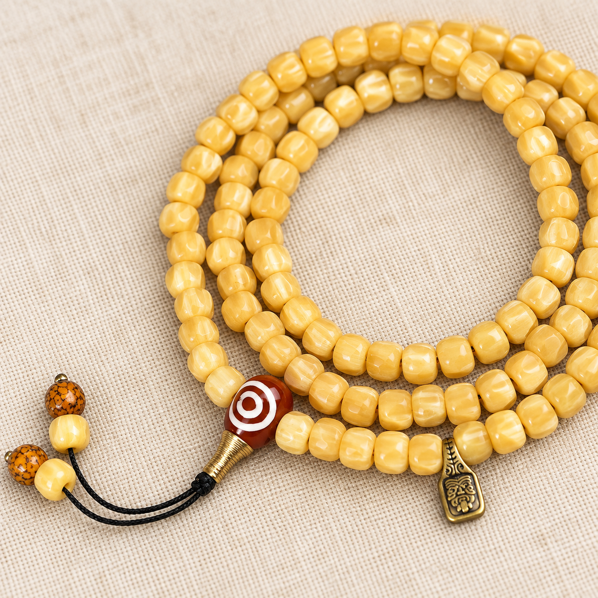 Tibetan mala — accent detail