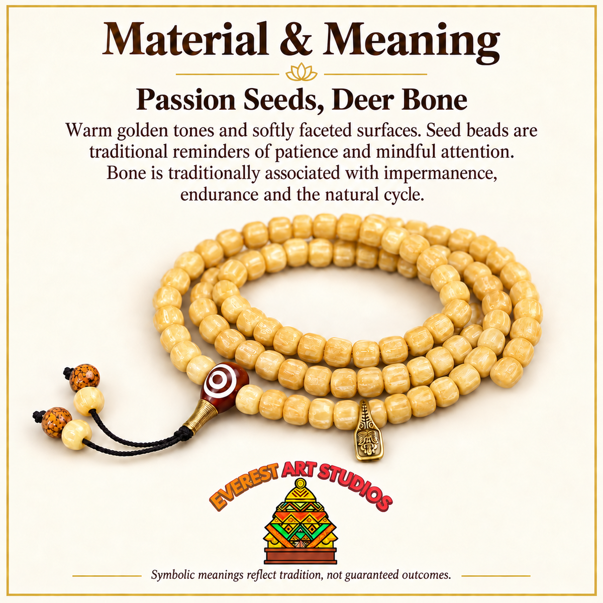 Tibetan mala — materials meaning