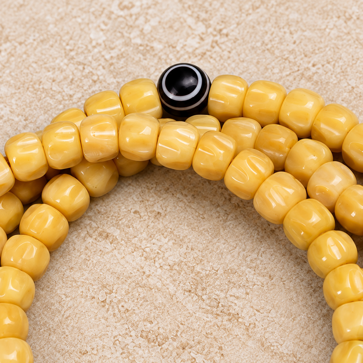 Tibetan mala — bead detail