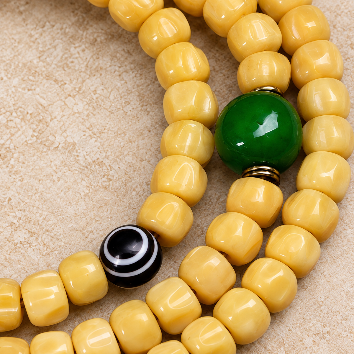 Tibetan mala — accent detail