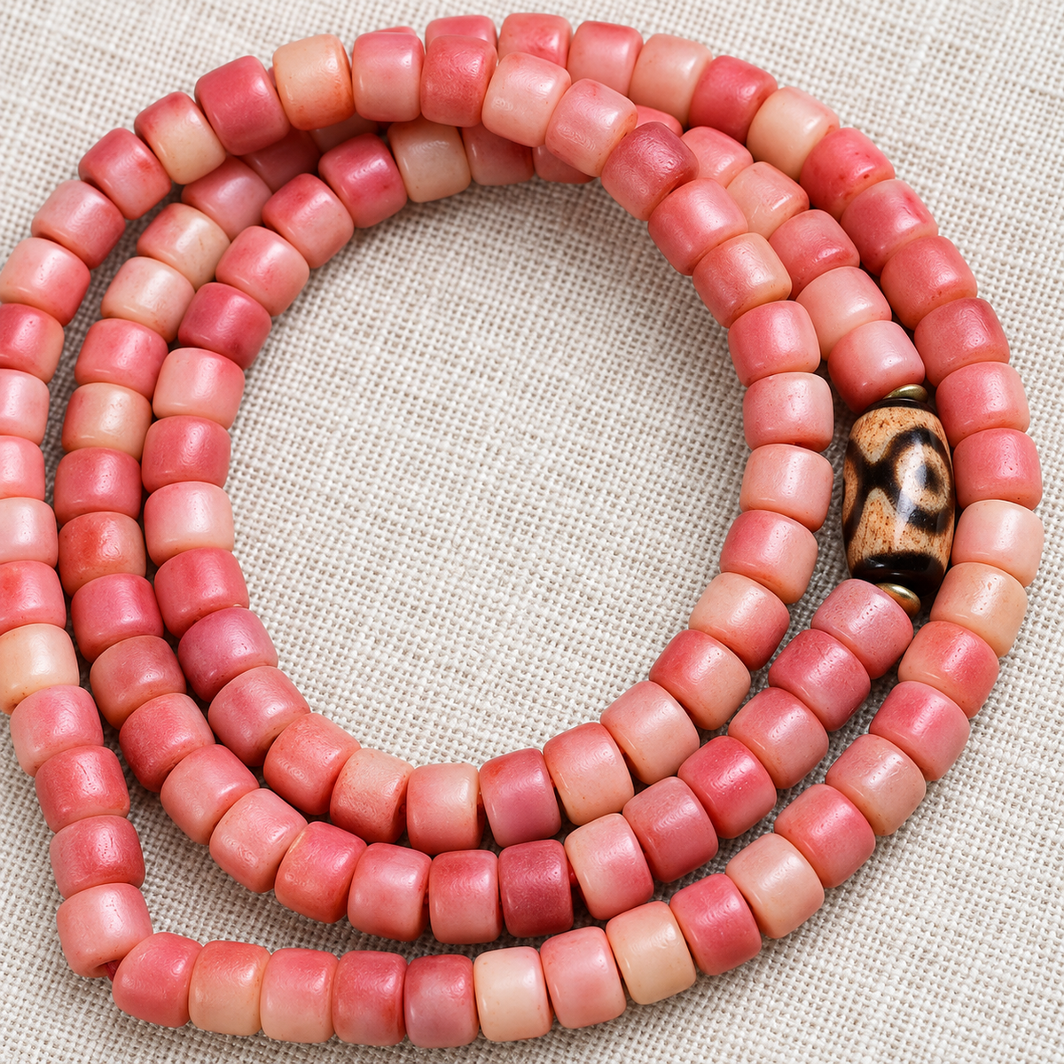 Tibetan mala — bead detail