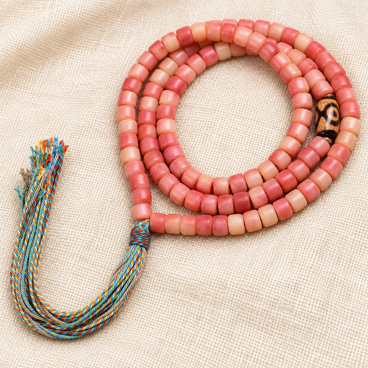 Tibetan mala — pendant detail