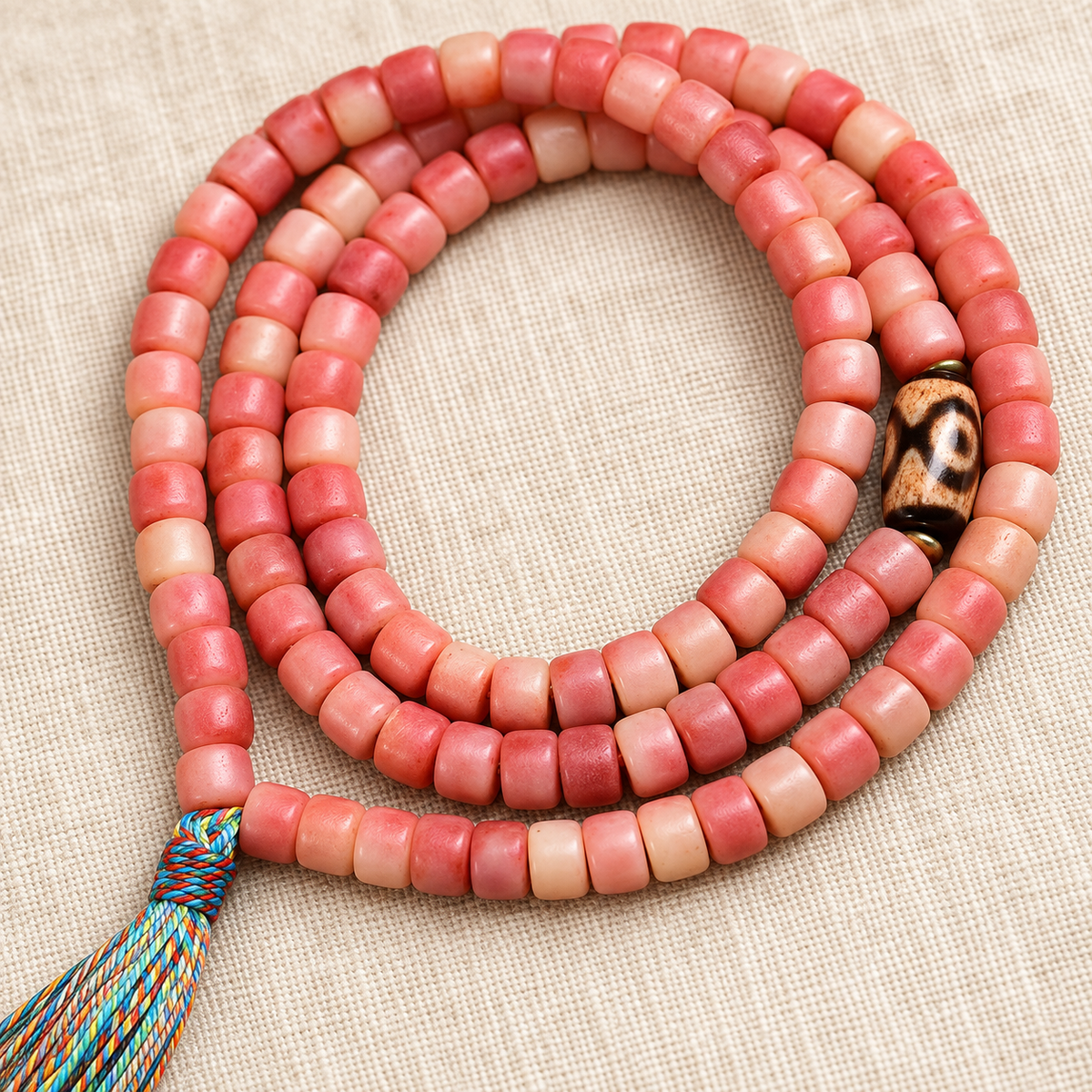 Tibetan mala — accent detail