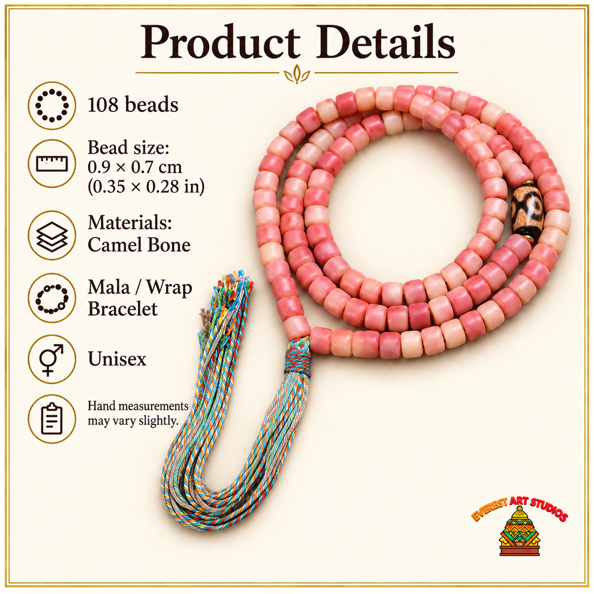 Tibetan mala — specifications