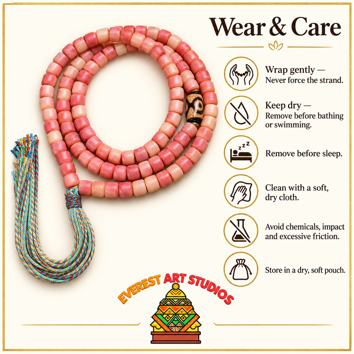 Tibetan mala — care