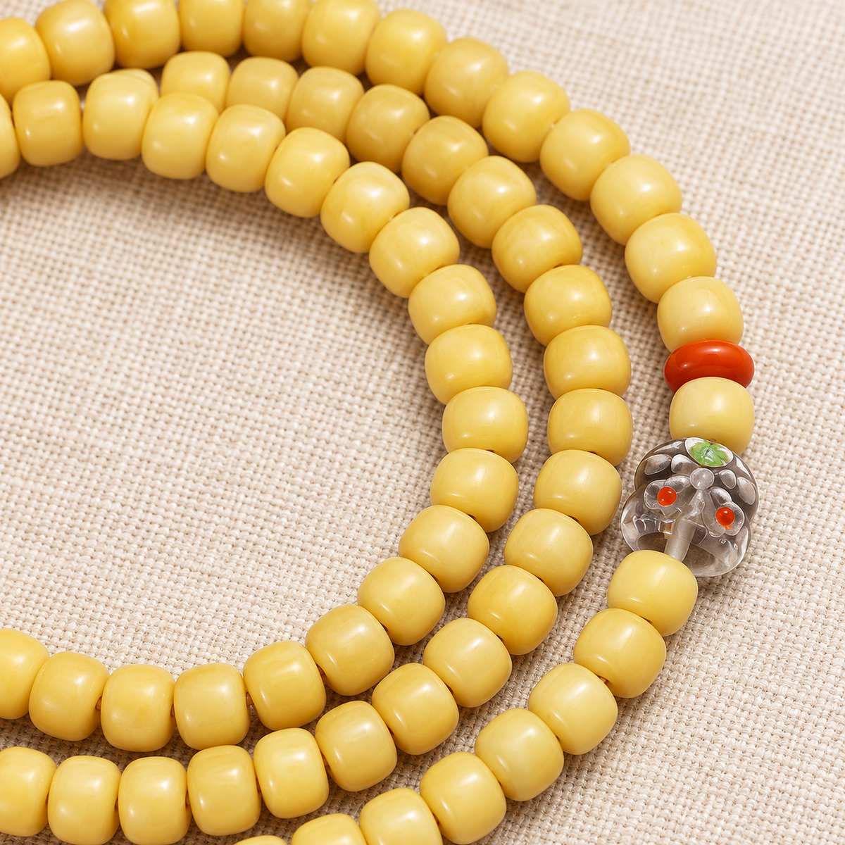 Tibetan mala — accent detail