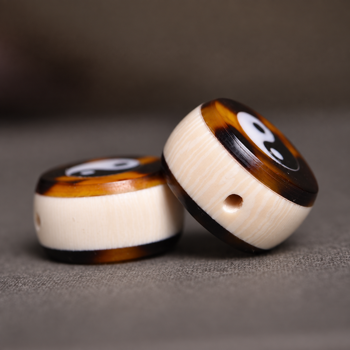 Bagua Drum Mala Accessory — connection detail