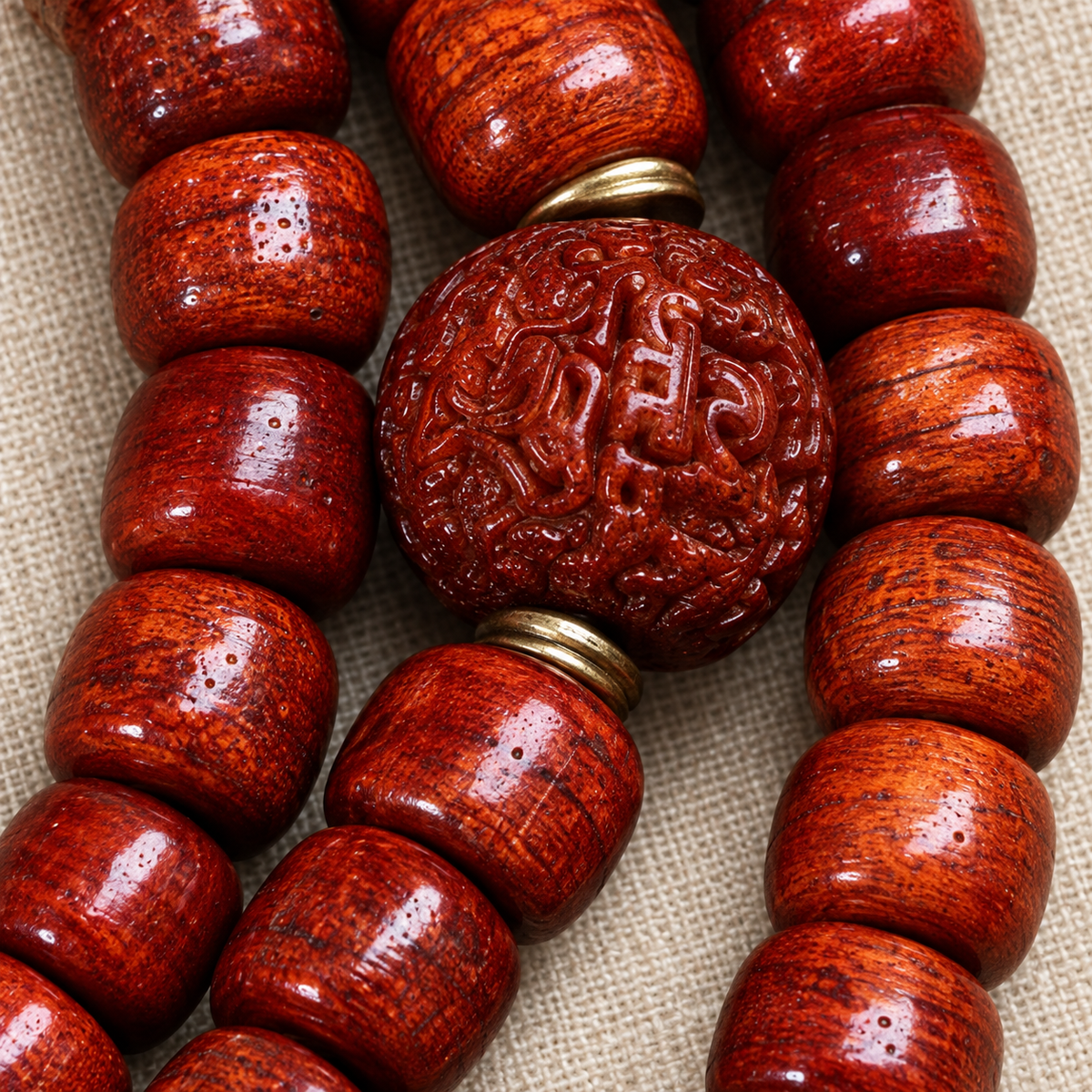 Tibetan mala — accent detail