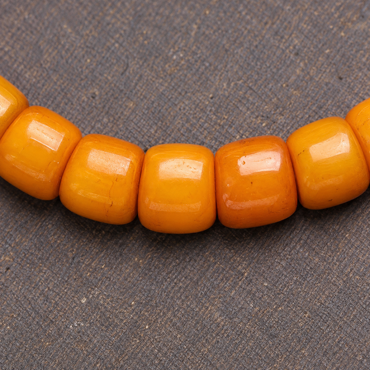 EverestArtstudios Yak Bone 108-Bead Mala with Vajra Bodhi and Camel Bone Accents — bead detail