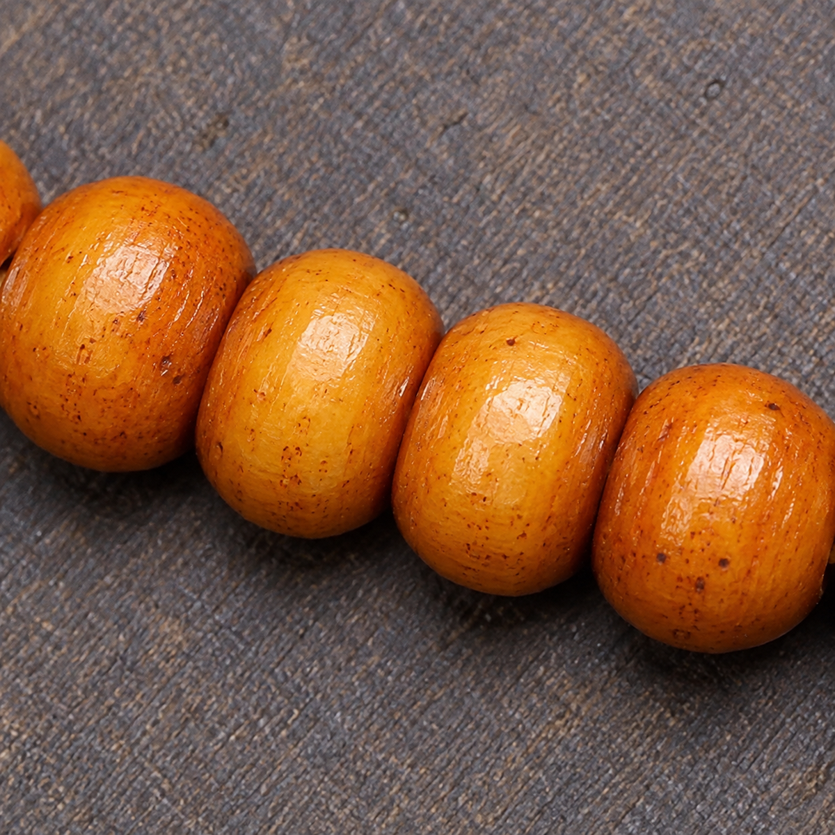 EverestArtstudios Bone 108-Bead Mala with Camel Bone and Agate Accents — surface detail
