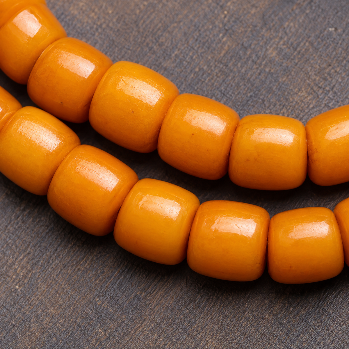 EverestArtstudios Bone 108-Bead Mala with Carved Yak Bone Accents — bead detail