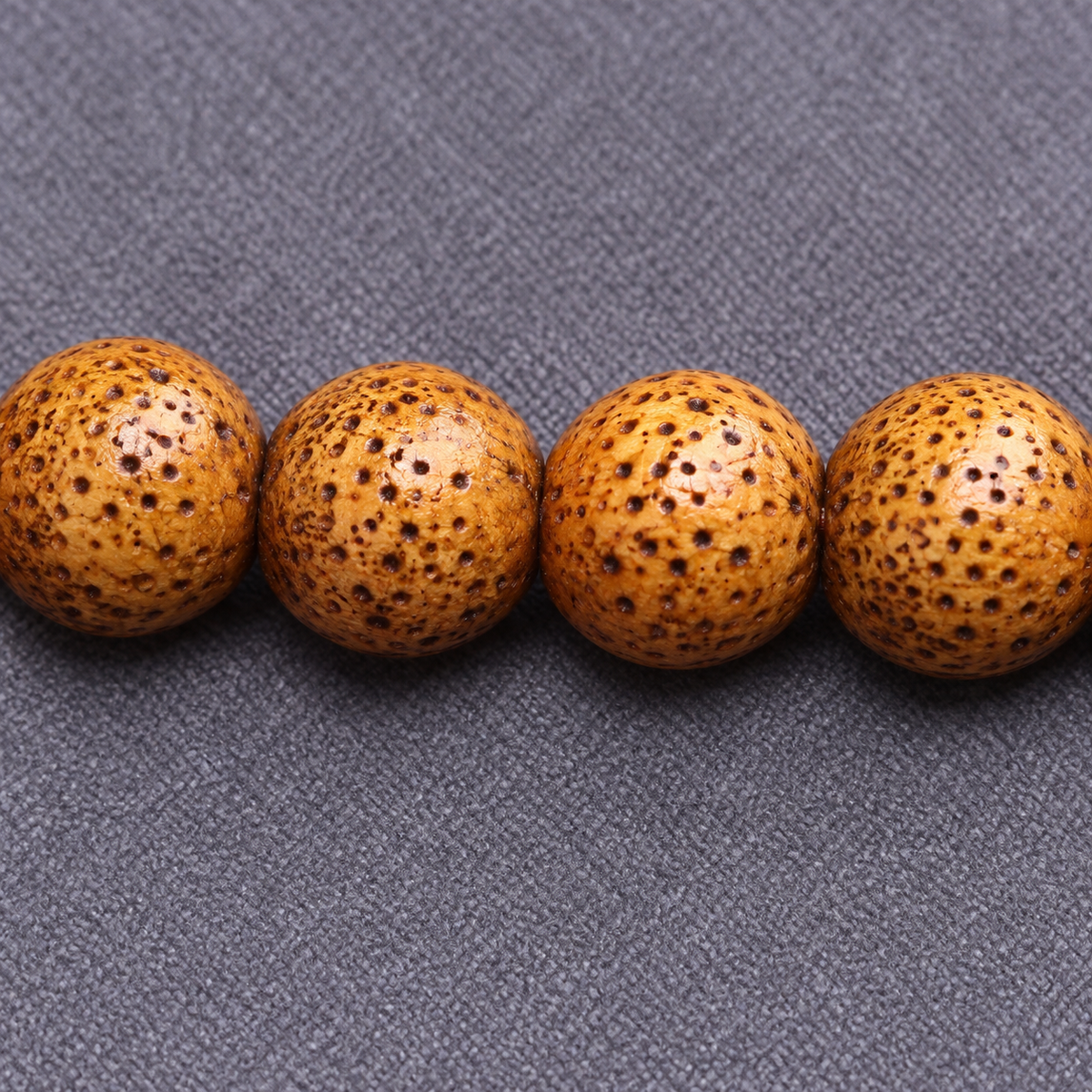 EverestArtstudios Xingyue Bodhi 108-Bead Mala with Dzi-Style Agate and Bone Accents — surface detail