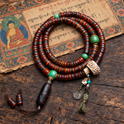 EverestArtstudios Bone 108-Bead Mala with Rahula-Inspired Pendant — full product