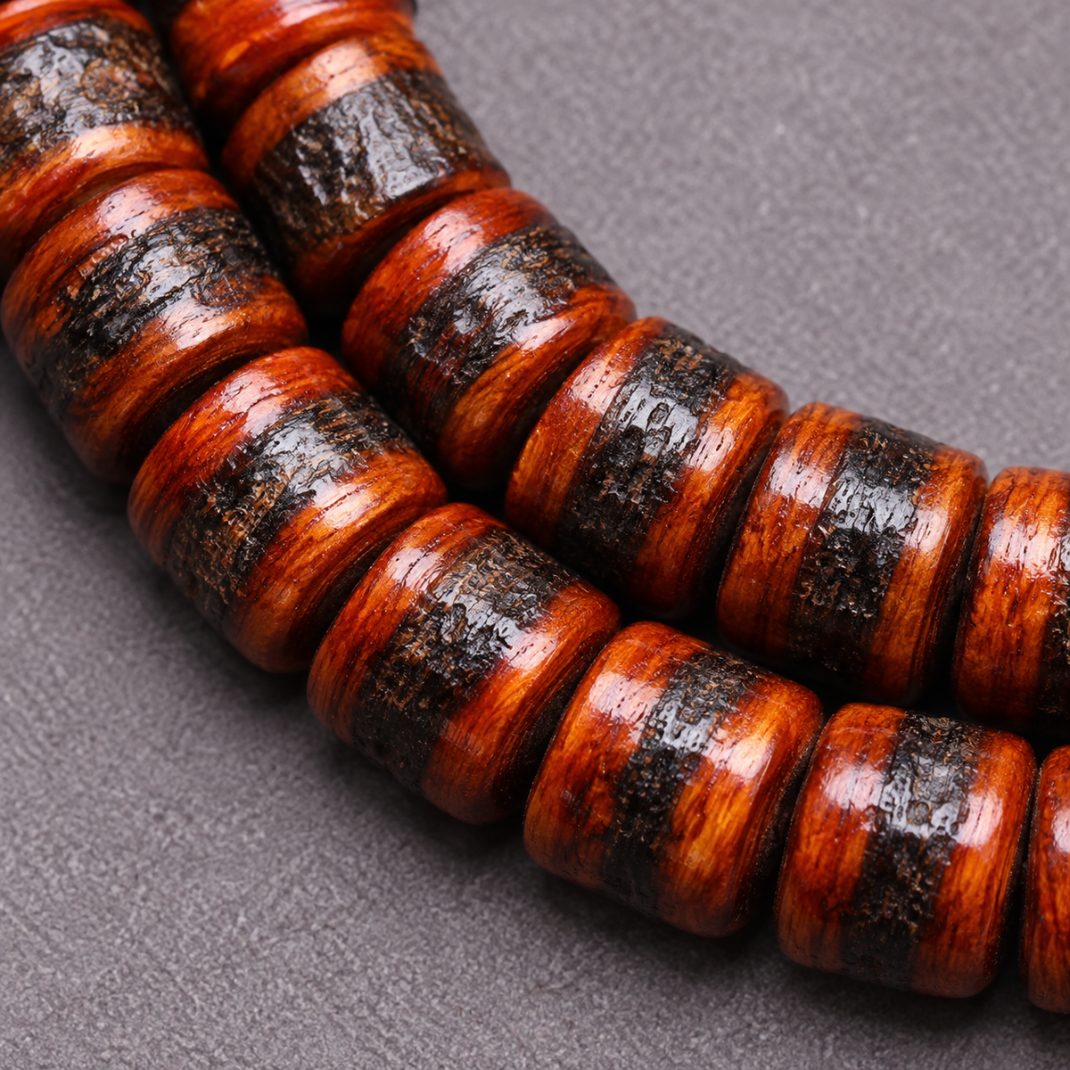 EverestArtstudios Bone 108-Bead Mala with Rahula-Inspired Pendant — bead detail