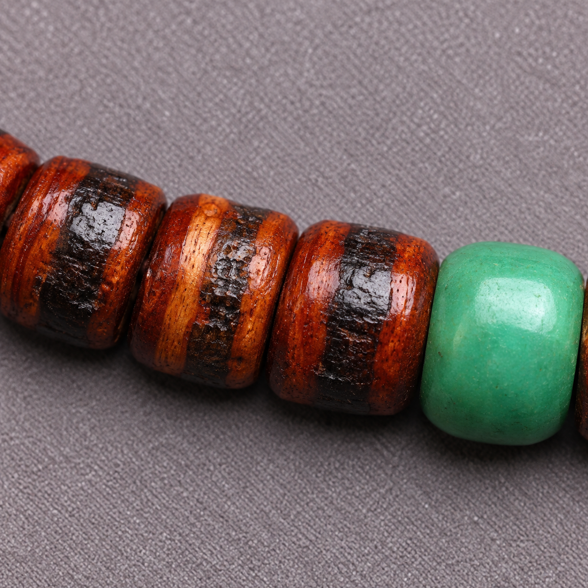 EverestArtstudios Bone 108-Bead Mala with Rahula-Inspired Pendant — surface detail