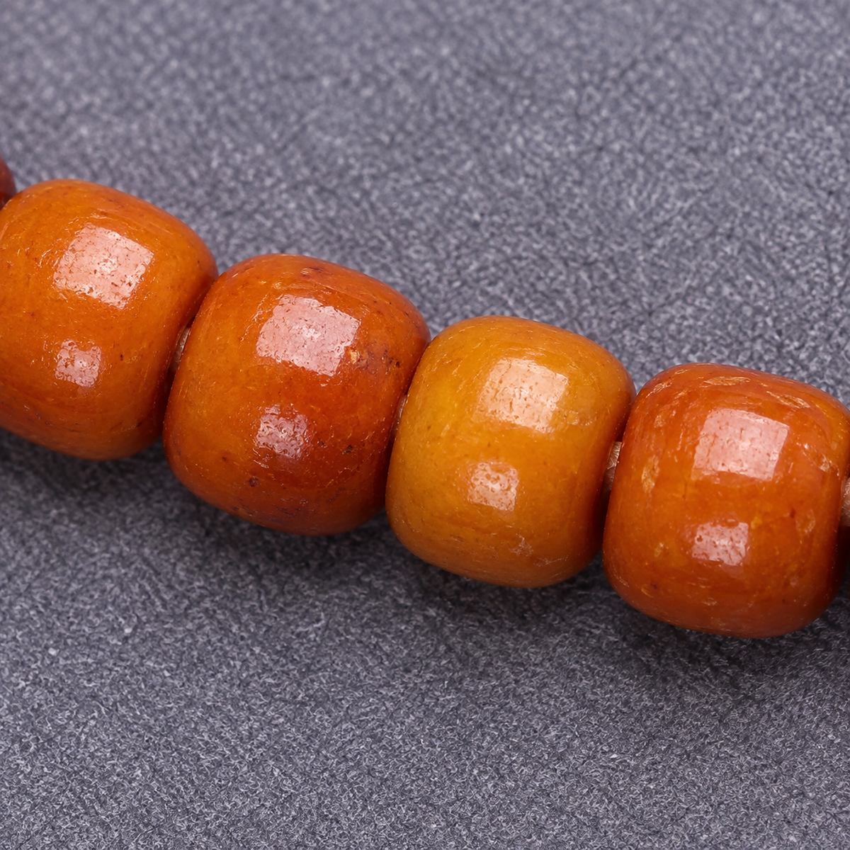 EverestArtstudios Yak Bone 108-Bead Mala with Wealth Deity Pendant and Camel Bone Accents — surface detail