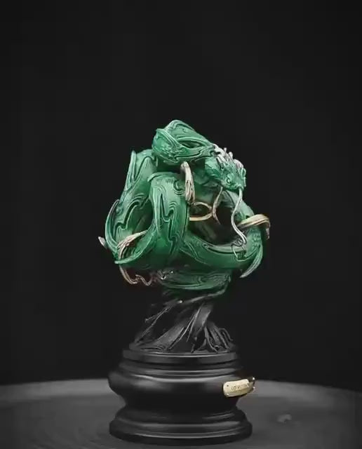 加载视频：Rattan Snake Art Sculpture, Annual Limited Edition Figurine, High-End Fine Casting Serpent Statue, Luxury Home Decor Collector Art Piece