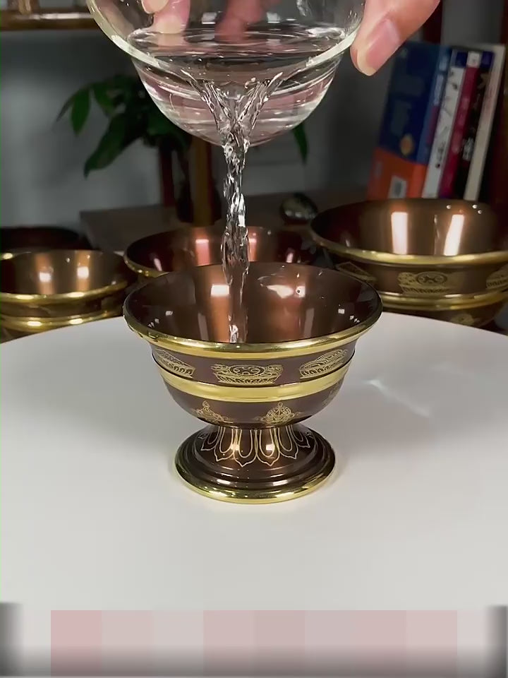 加载视频：Original supplier video of the copper offering bowls