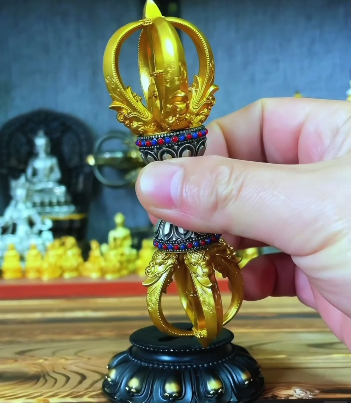 載入影片：手工製作金剛杵 尼泊爾銅製 多傑 藏式禮品 西藏神聖佛教法器
