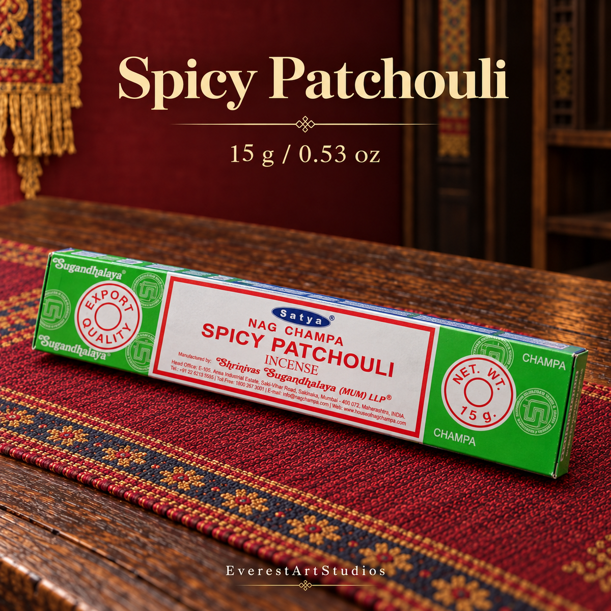 PTSX-TB542925238319-37 | Satya Spicy Patchouli | Tibetan background
