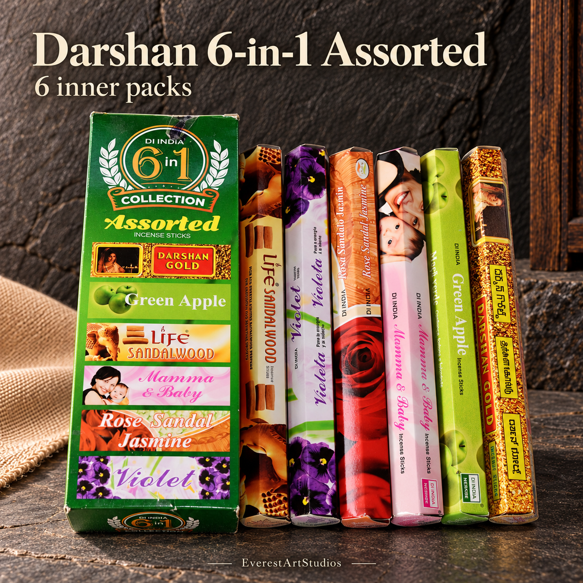 PTSX-TB574989450353-02 | Darshan 6-in-1 Assorted | 6 inner packs